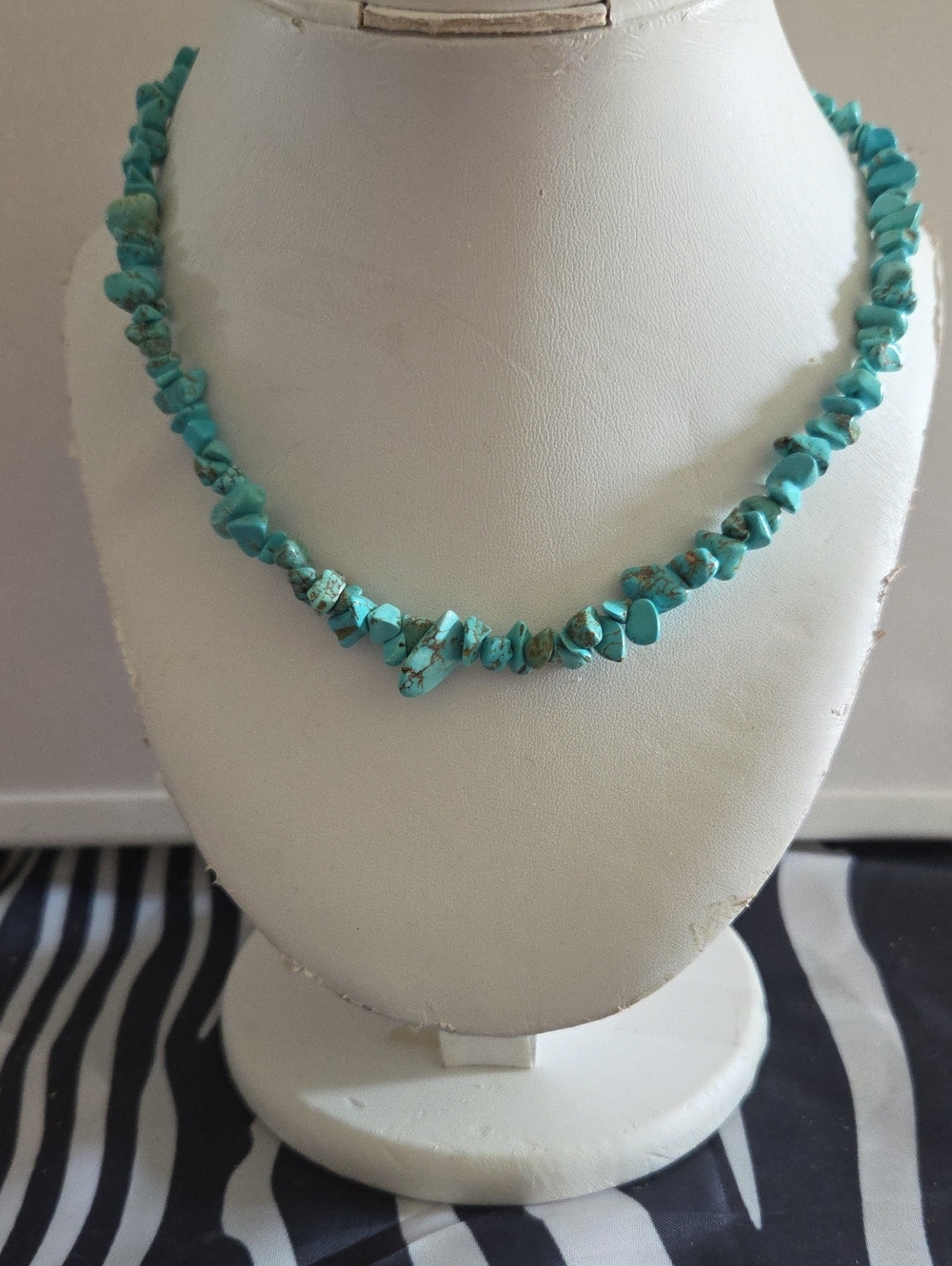 Turquoise Chip Bead Necklace